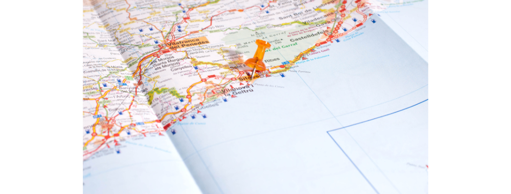 Mapa de Cataluña mostrando las principales ciudades y áreas donde INTAQ ofrece servicios de gestión de permisos y licencias.
