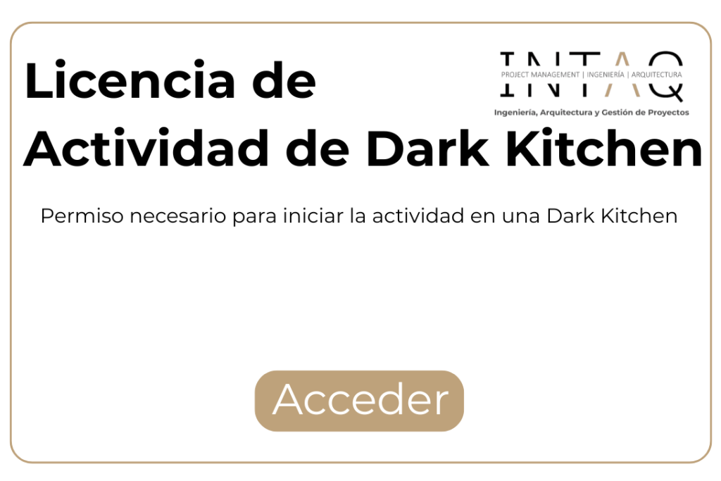 LICENCIA DE ACTIVIDAD DE DARK KITCHEN